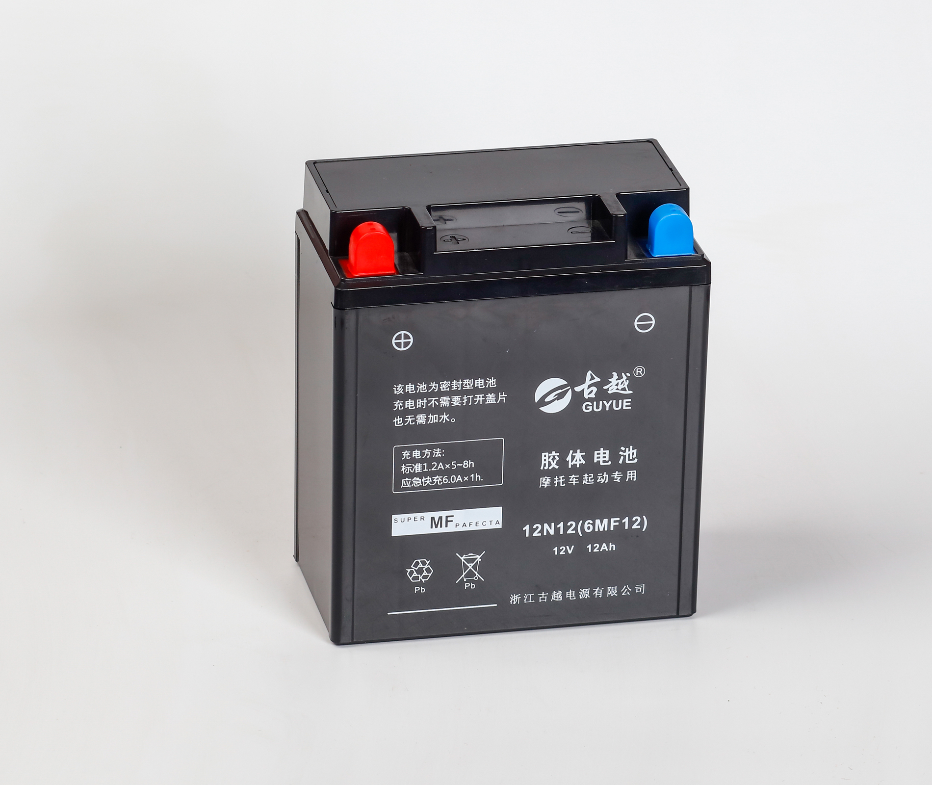 膠體摩托車電池 6MF12 - GEL